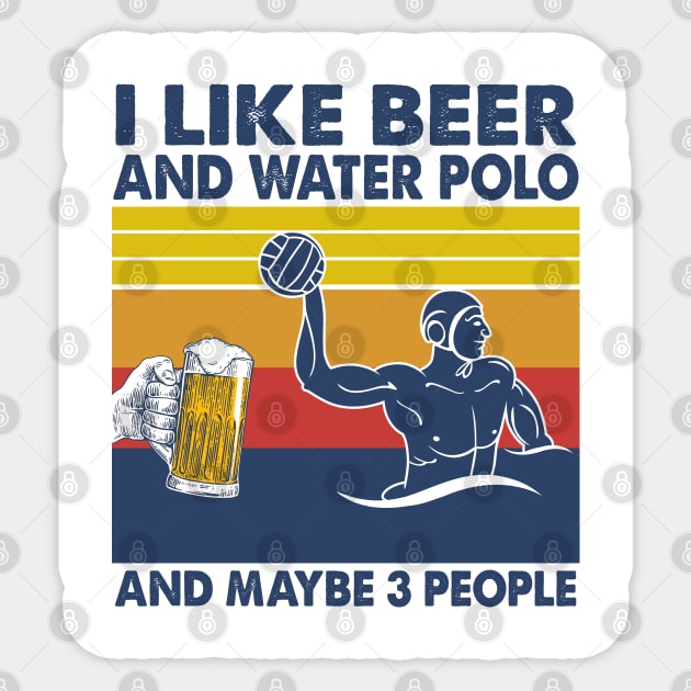 I like beer and water polo and maybe 3 perople Sticker by Shaniya Abernathy